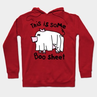 Halloween Pig This is Some Boo Sheet Hoodie